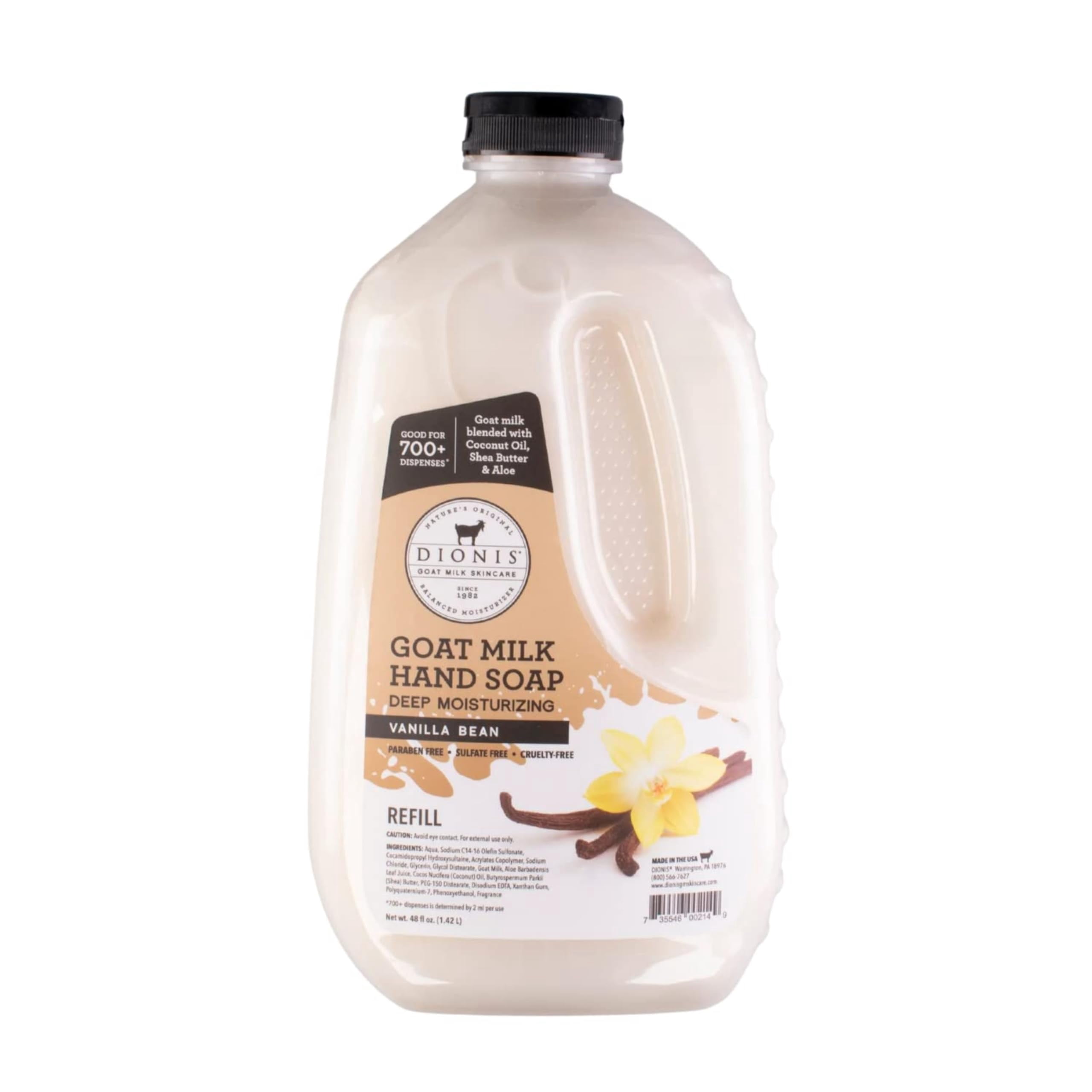 Dionis Goat Milk Skincare AIF4 Deep Moisturizing Hand Soap Concentrated