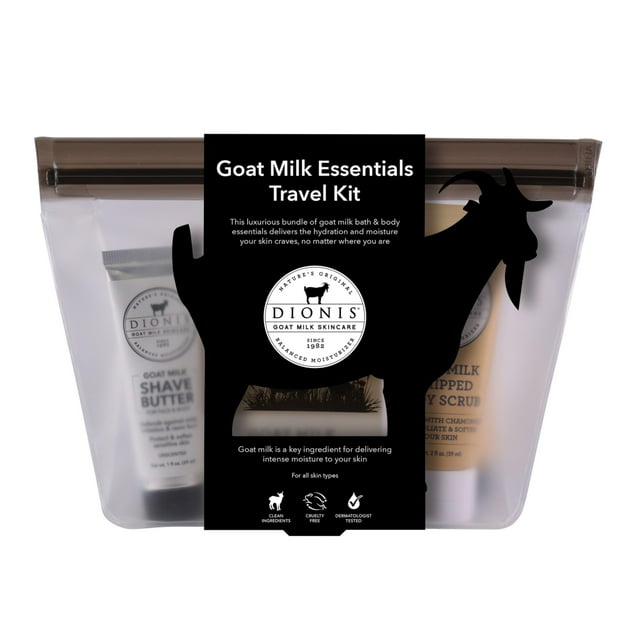 Dionis Goat Milk Skincare Vanilla Bean 6 Piece Care Essentials Travel