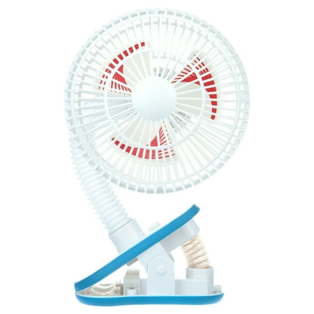 Diono Clip-On Baby Safe Universal Stroller Fan with Flexible Neck for Perfect Angle, White