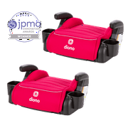 Diono Connect3 R Backless Booster, Pack of 2, Pink Cotton Candy