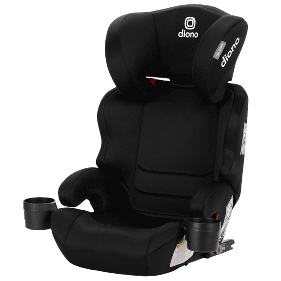 Diono Everett NXT Latch Slim Fit Lightweight Booster Car Seat, Black