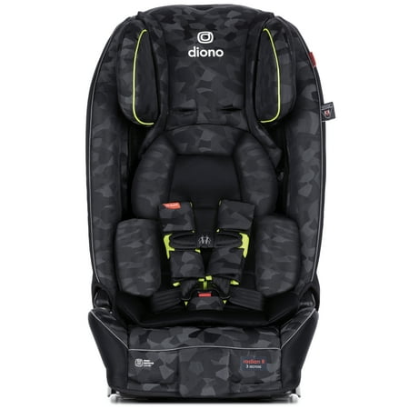 Diono Radian 3RXT Luxe All-in-One Convertible Car Seat, Slim Fit 3 Across, Black Camo