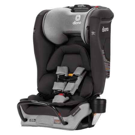 Diono Radian 3RXT SafePlus All-in-One Convertible Car Seat, Slim Fit 3 Across, Gray Slate