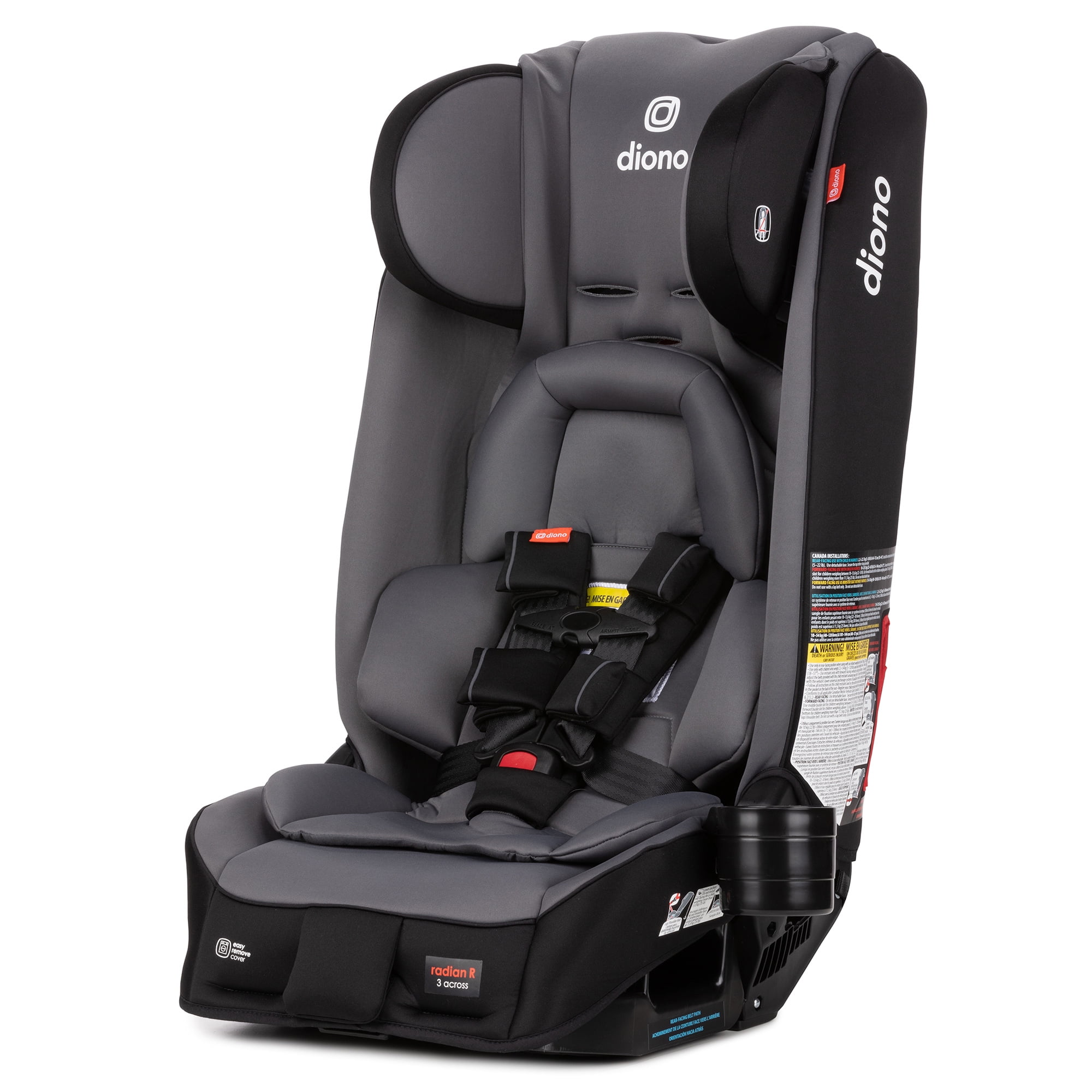 Diono Radian 3RXT Slim Fit 3 Across Convertible Car Seat Gray Pebble Walmart
