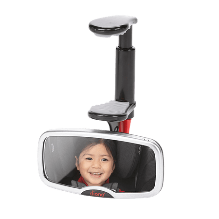 Diono See Me Too Rear View Car Baby Safety Mirror, Silver