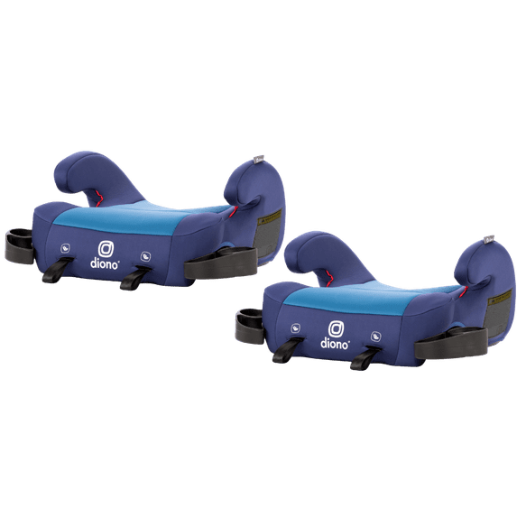 Diono Solana 2 with Latch Pack of 2 Backless Booster Car Seats, Blue