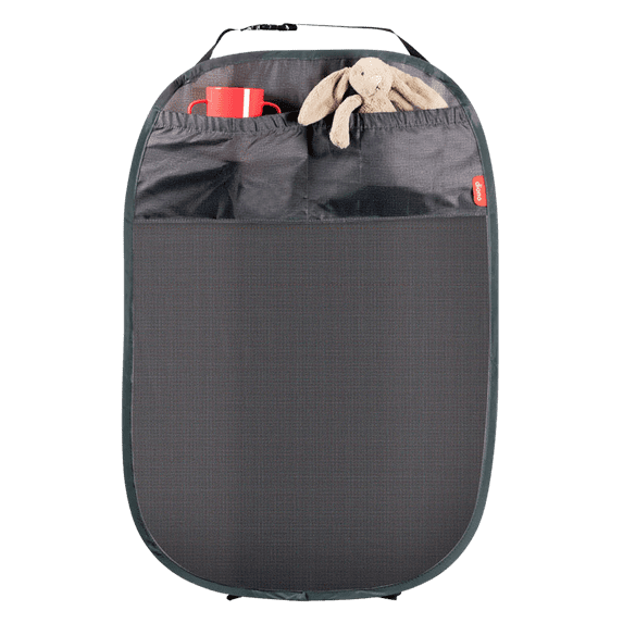 Diono Stuff 'N Scuff XL Kick Mat Seat Protector with Storage Pocket, Gray
