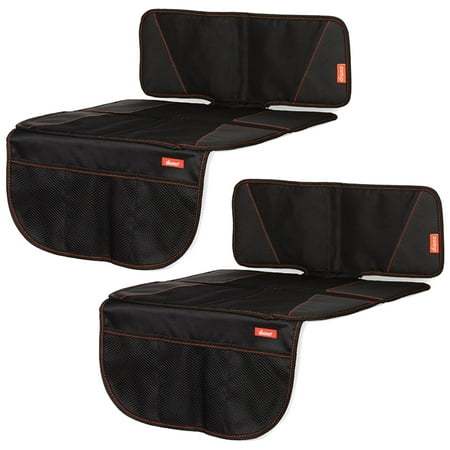 Diono Super Mat 2 Pack Car Seat Protector, Crash Tested, Water Resistant, Black
