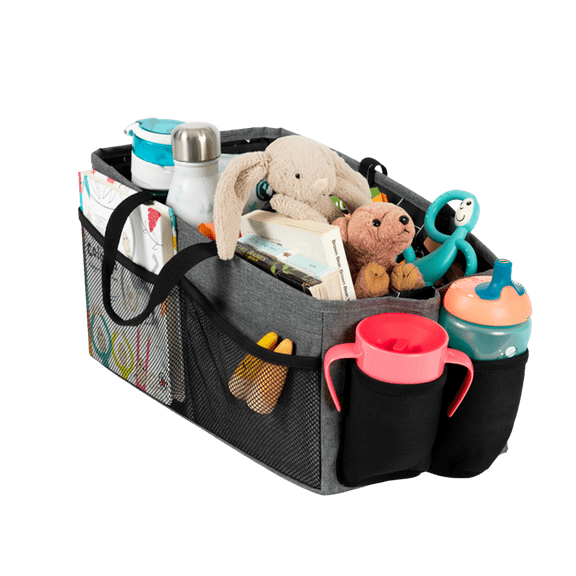 Diono Travel Pal XL Back Seat Car Organizer with 12 Multiuse Pockets, Gray