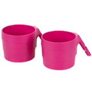 Diono XL Car Seat Cup Holders for Radian and Everett Car Seats, Pack of 2, Purple Plum