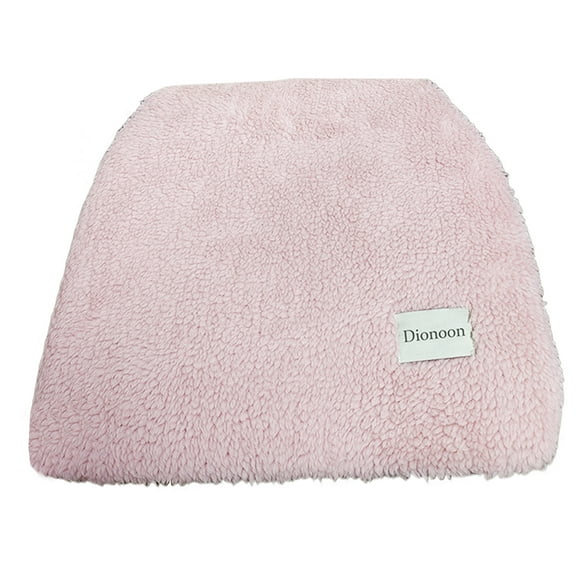 Dionoon Seat cushions, Sheepskin Chair Cover Soft and Comfortable Plush Natural Fleece Seat Cushion for Kitchen, Office, Chairs (Natural Pink, 18" x 18")