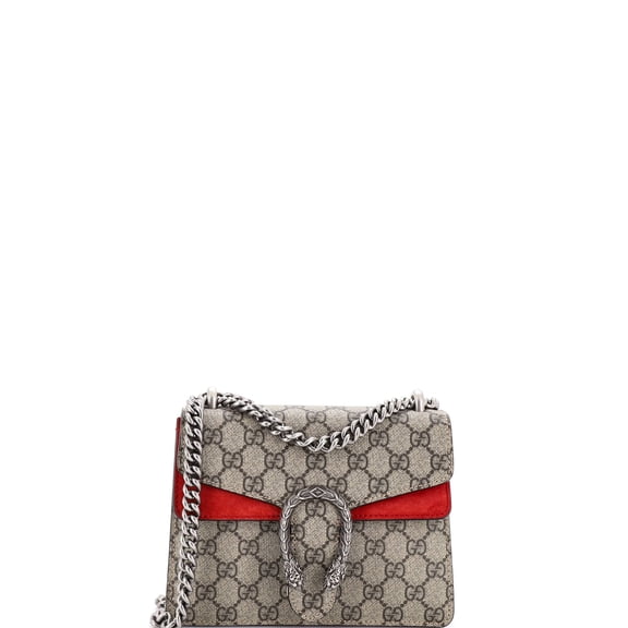 Dionysus Bag GG Coated Canvas Mini By Rebag