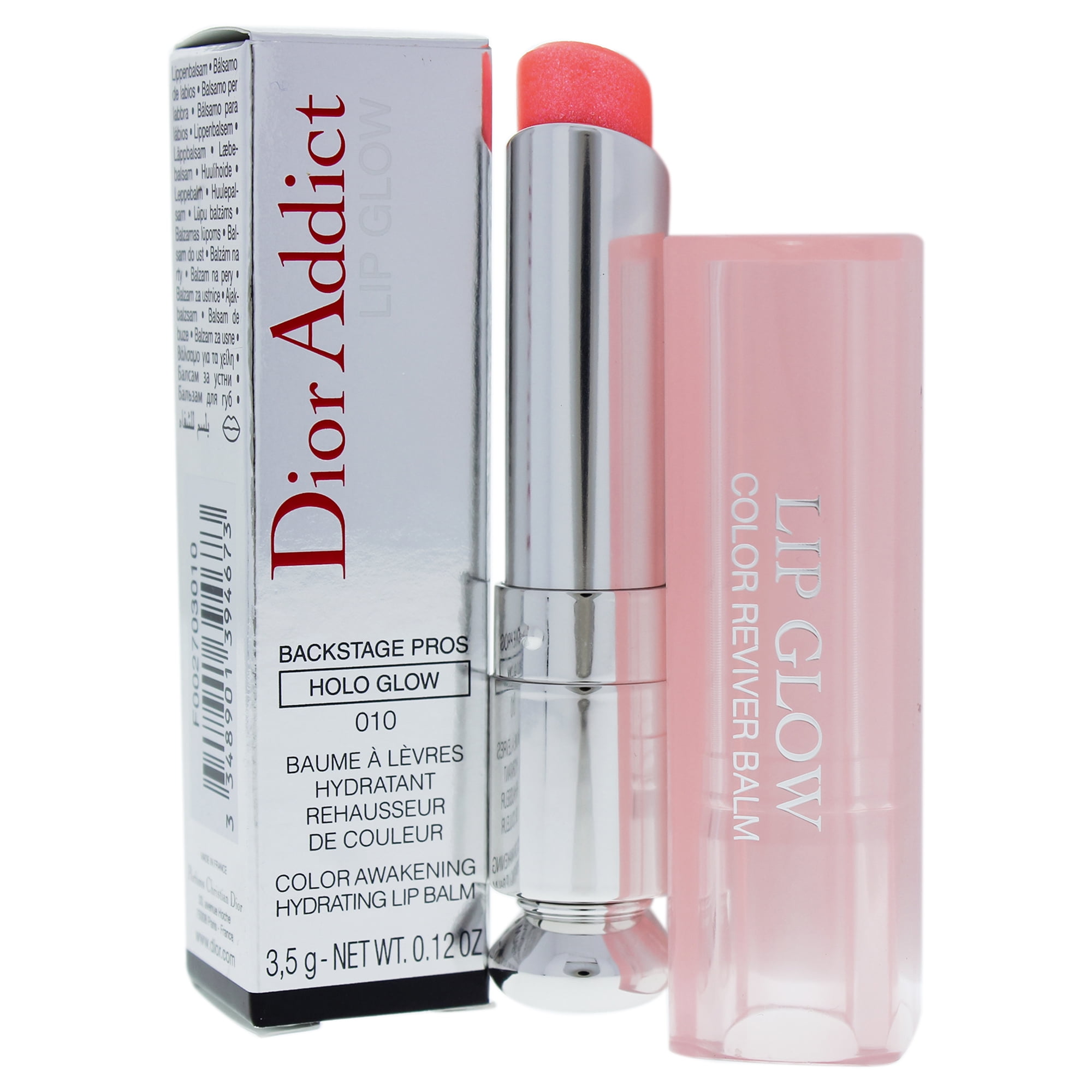 - Holo - 010 Christian Dior Balm Women Dior Lip by 0.12 Lip Glow for oz Addict Pink