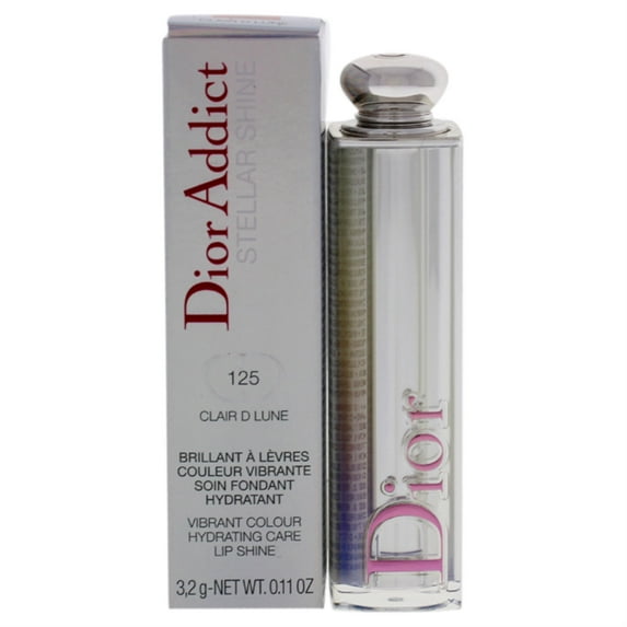 Dior Addict Stellar Shine Lipstick - 125 Clair D Lune-Peach Nude by Christian Dior for Women - 0.11 oz Lipstick