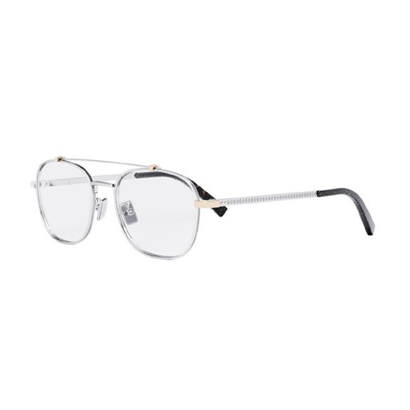Dior CD DIAMONDO R2U F200 54mm Square Eyeglass Frames Women's Silver/Gold