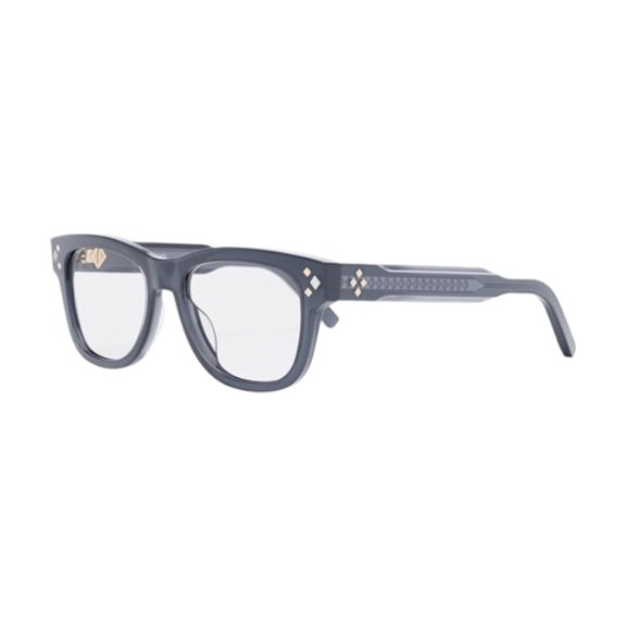 Dior CD DIAMONDO S1I 3000 54mm Square Eyeglass Frames Men's Shiny Blue