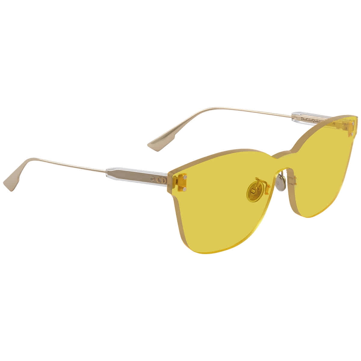 Dior (ColorQuake2) Rectangle Shield Sunglasses Dior Shield Sunglasses ColorQuake 2 1EDQT Gold 99mm  main image 3