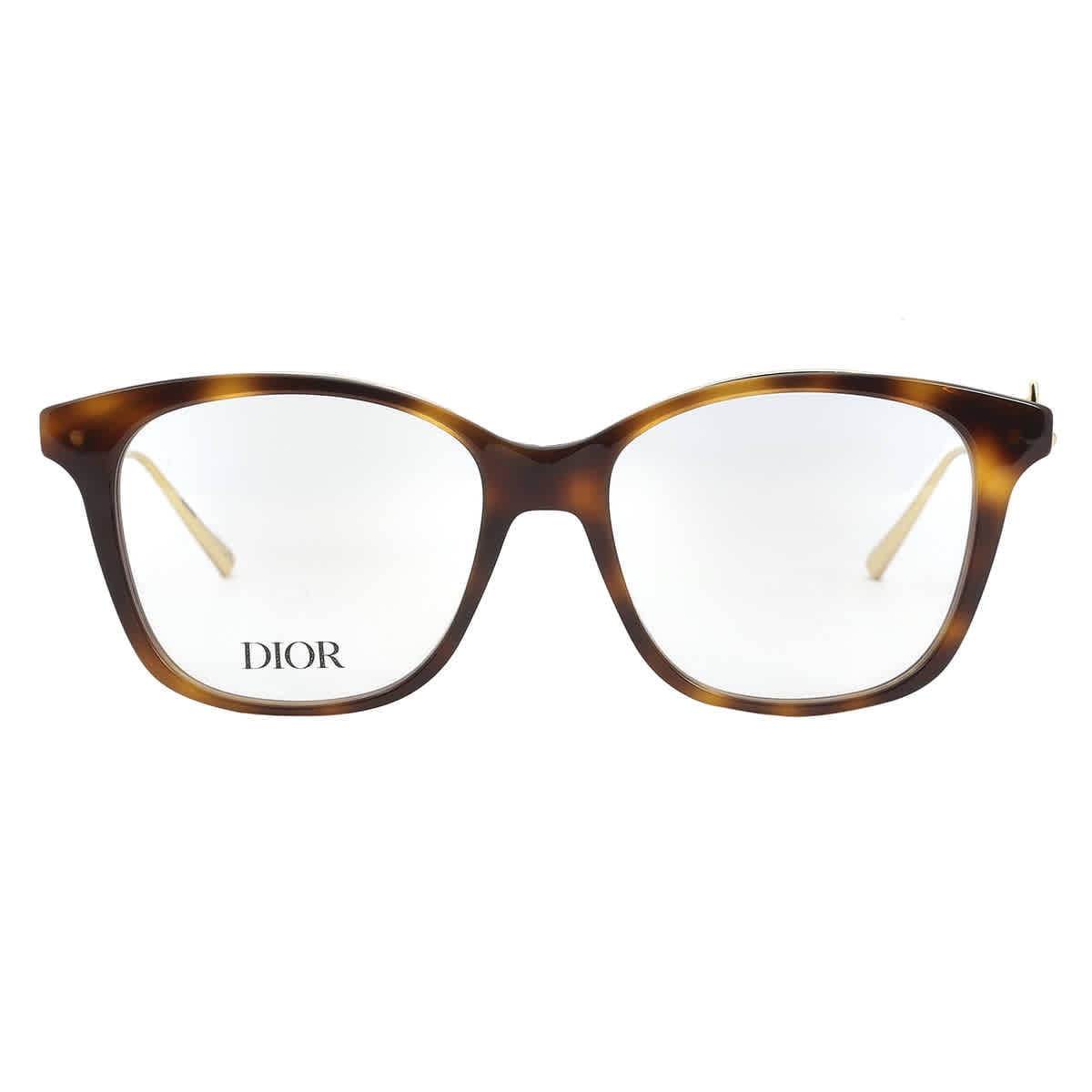 メガネ DIOR Woman Optical frames Brown CD50053I 2600 Christian Dior Ladies Eyeglasses CD50008I-053-52, Square