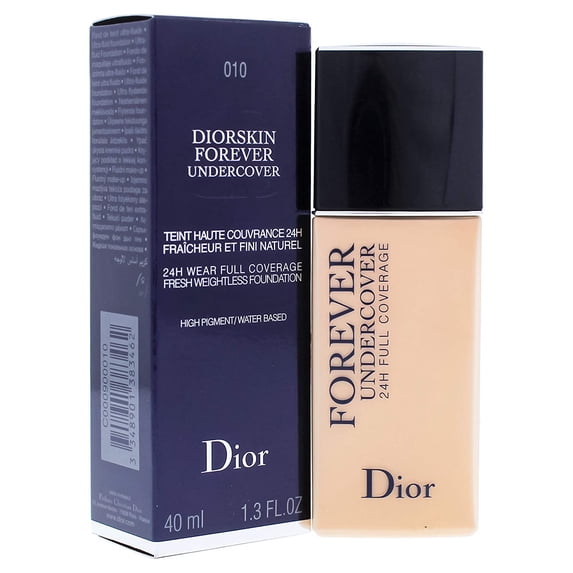 Dior Diorskin Forever Undercover, 24H Coverage Fresh Weightless Foundation #010 Ivory - 1.3 oz