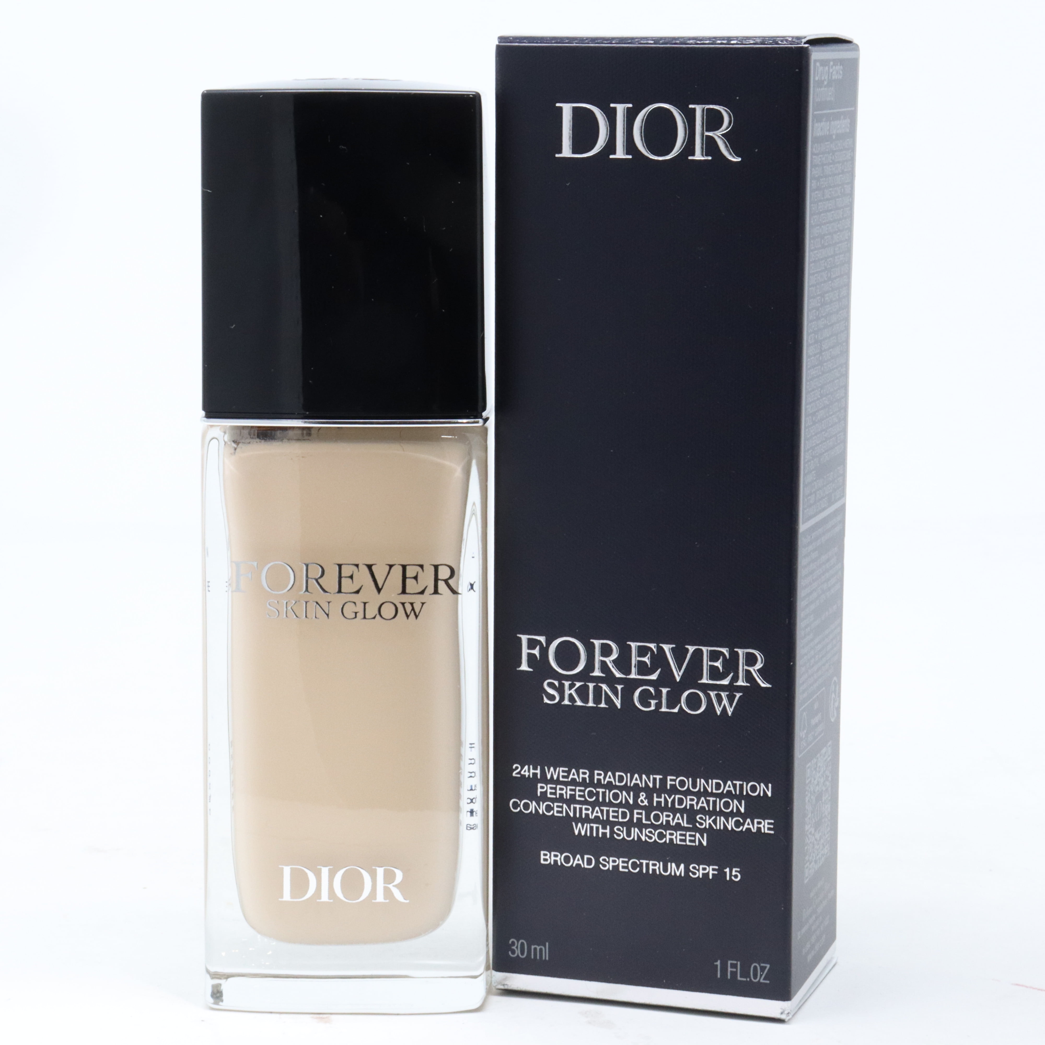【新品未開封】Dior Forever Skin Glow 1N Dior Forever Skin Glow 24H Foundation 0N Neutral 1.0oz/30ml