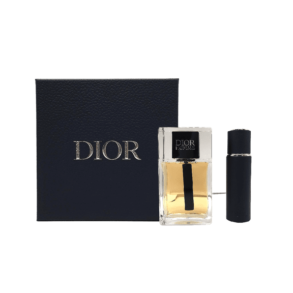 Dior Homme for Men 2-PC Set: 3.4 oz Eau de Toilette Spray + 0.33 oz Eau de Toilette Travel Spray