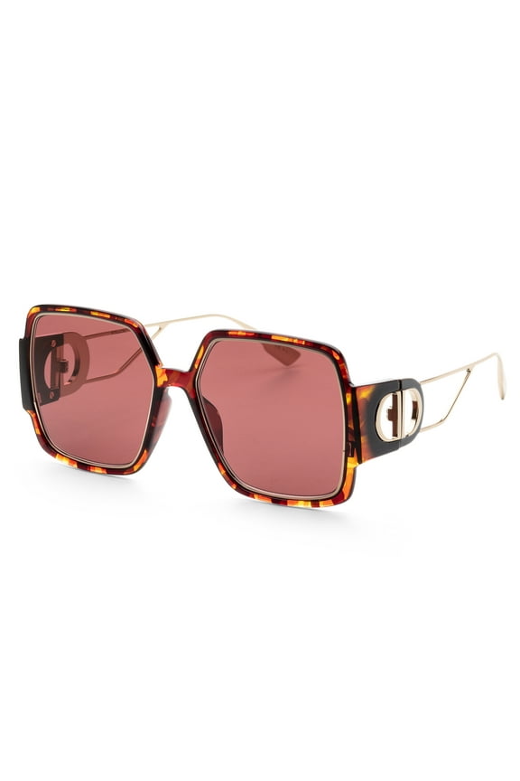 Montaigne Women's Christian Dior Sunglasses, Yellow/Red/Havana Suns
