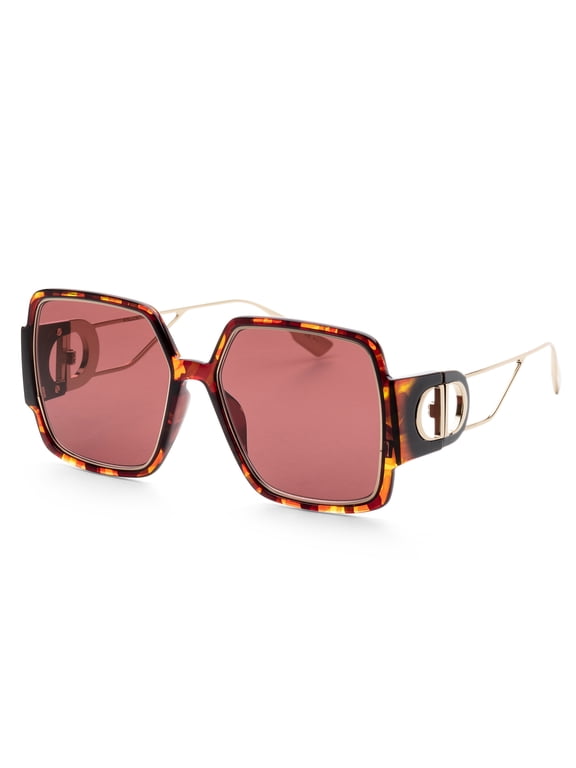 Montaigne Women's Christian Dior Sunglasses, Yellow/Red/Havana Suns