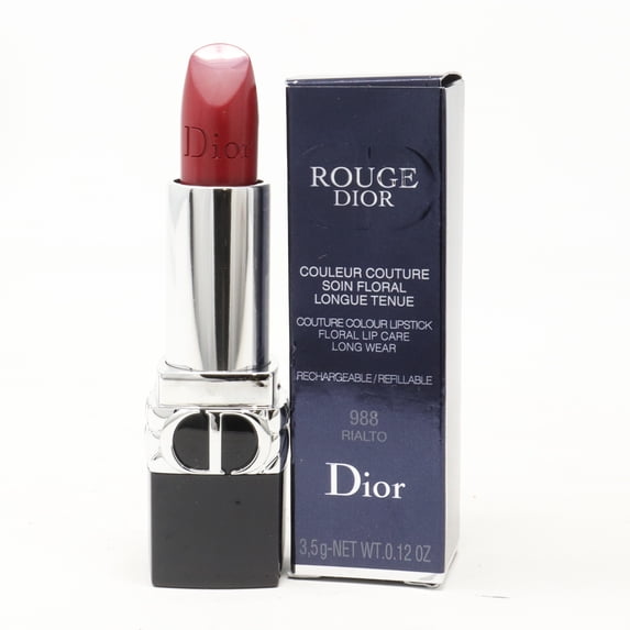 Dior Rouge Dior Lipstick 988 Rialto (Satin) 0.12oz/3.5g New With Box