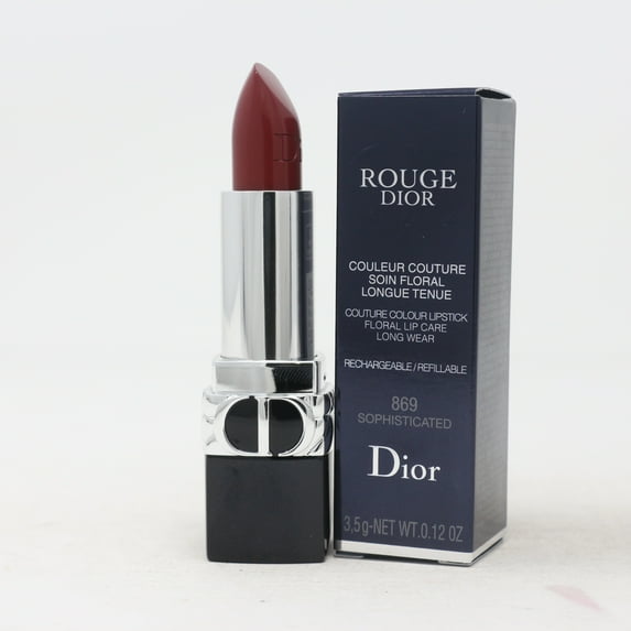 Dior Rouge Dior Lipstick 0.12oz 869 Sophisticated (Satin) New With Box