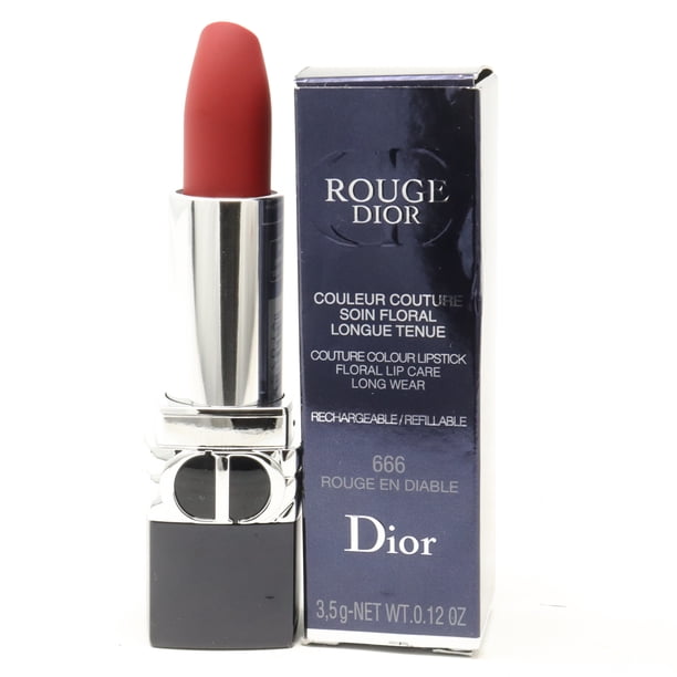 Dior コスメ Dior Rouge Dior Lipstick 666 Rouge En Diable (Matte) 0.12oz/3.5g