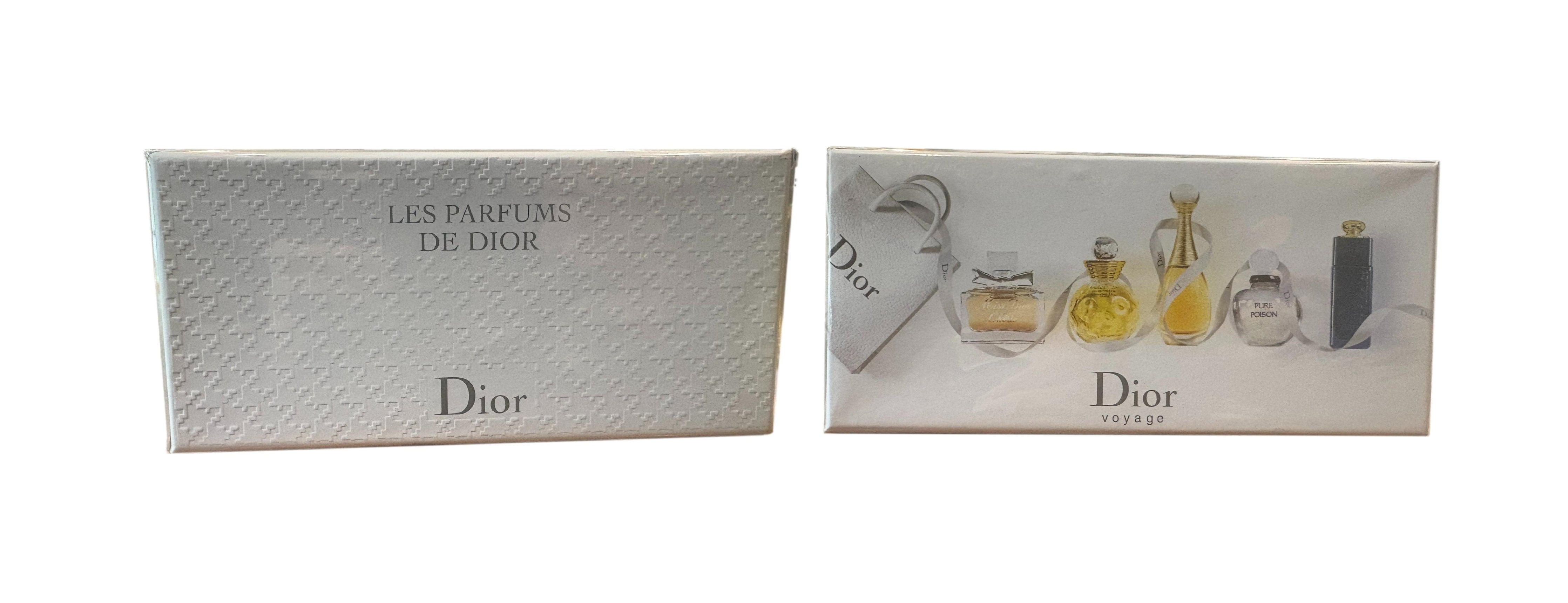 Dior Voyage 5 piece miniature collection Gift Set Vintage Rare NIB