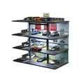 thumbnail image 1 of Diorama 1:64 Car Garage Model, LED Lighting Multi-Story Parking Lot Scene Display Model, Diecast Car Model Display Case Gift Model, Building Model, 1 of 5