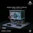 thumbnail image 1 of Diorama 1:64 Scale Car Garage Model LED Lighting Hong Kong City Street Parking Lot Scene Display Model, Diecast Car Model Display Case Collection Gift Toy, 1 of 5