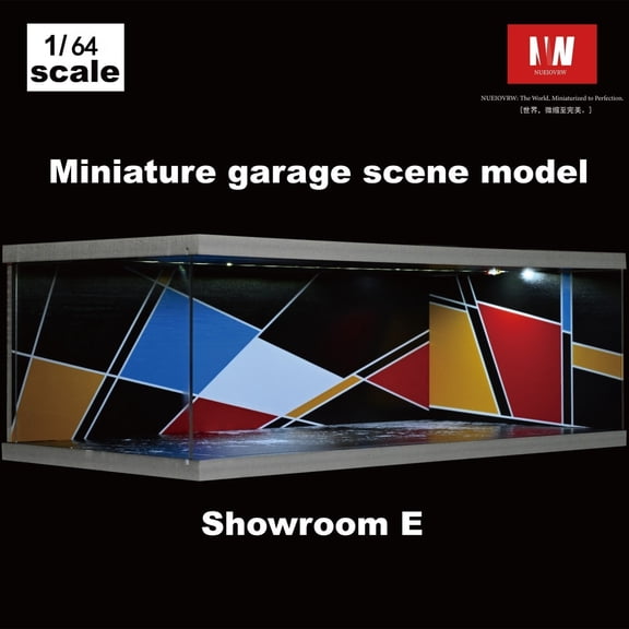 Diorama 1:64 Scale Diecast Car Garage Model, LED Lighting Shown, City Street Showroom Parking Lot, Multi Combination Exhibition Hall Scene Display Collection