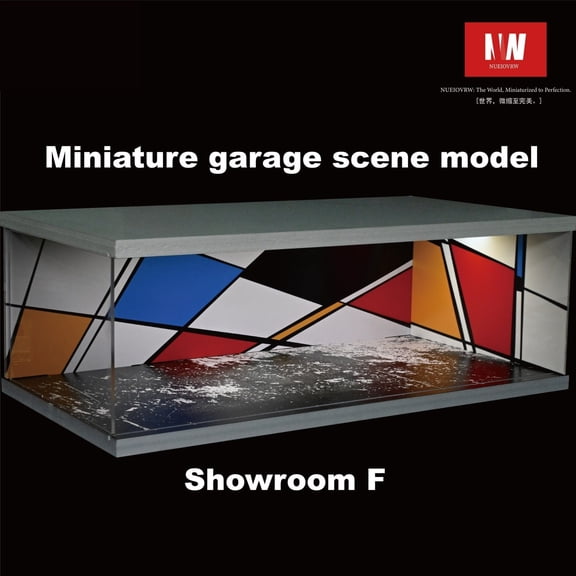 Diorama 1:64 Scale Diecast Car Garage Model, LED Lighting Shown, City Street Showroom Parking Lot, Multi Combination Exhibition Hall Scene Display Collection