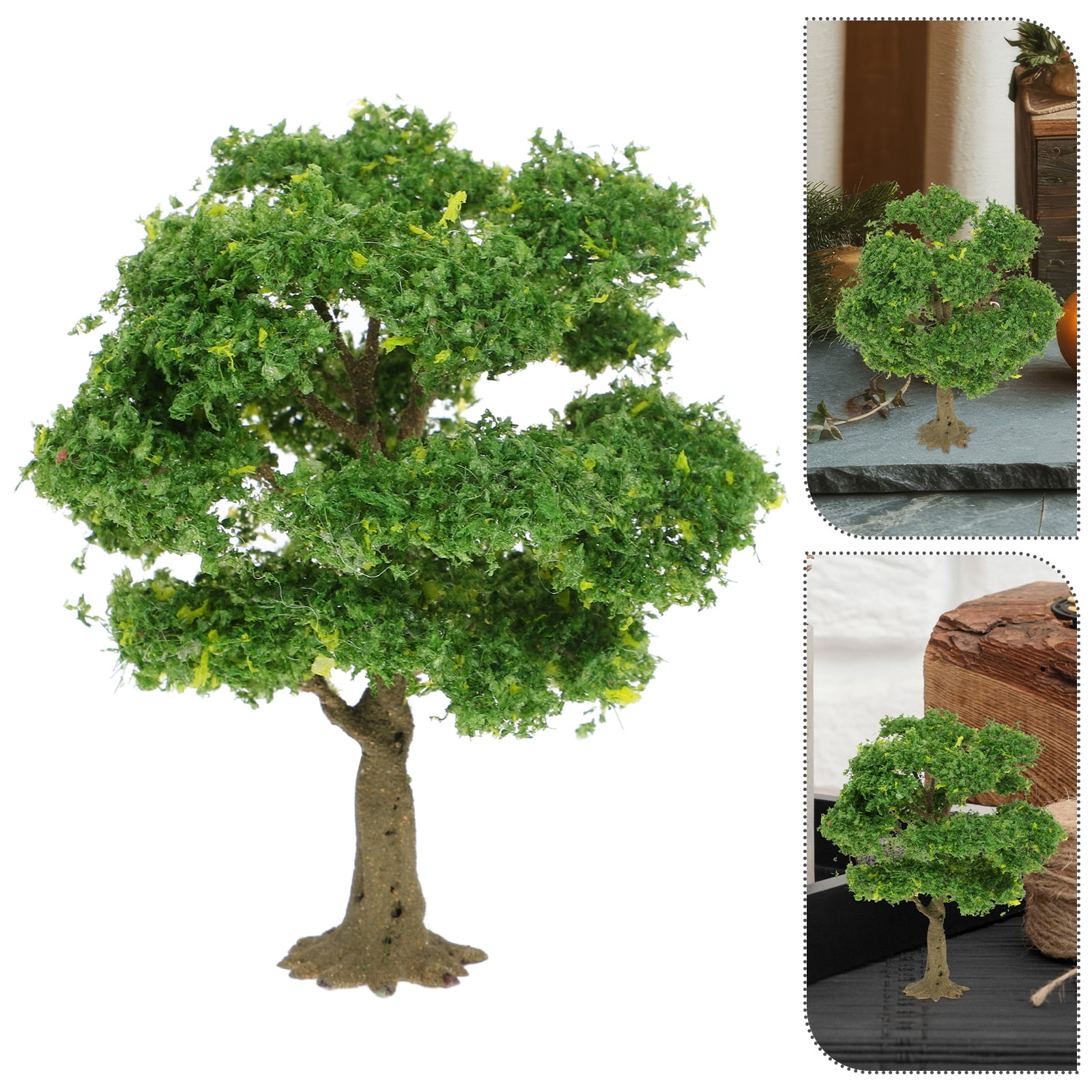 Amosfun Track Scene Accessory Tree Model Tree Green Iron Wire 1Pcs ...