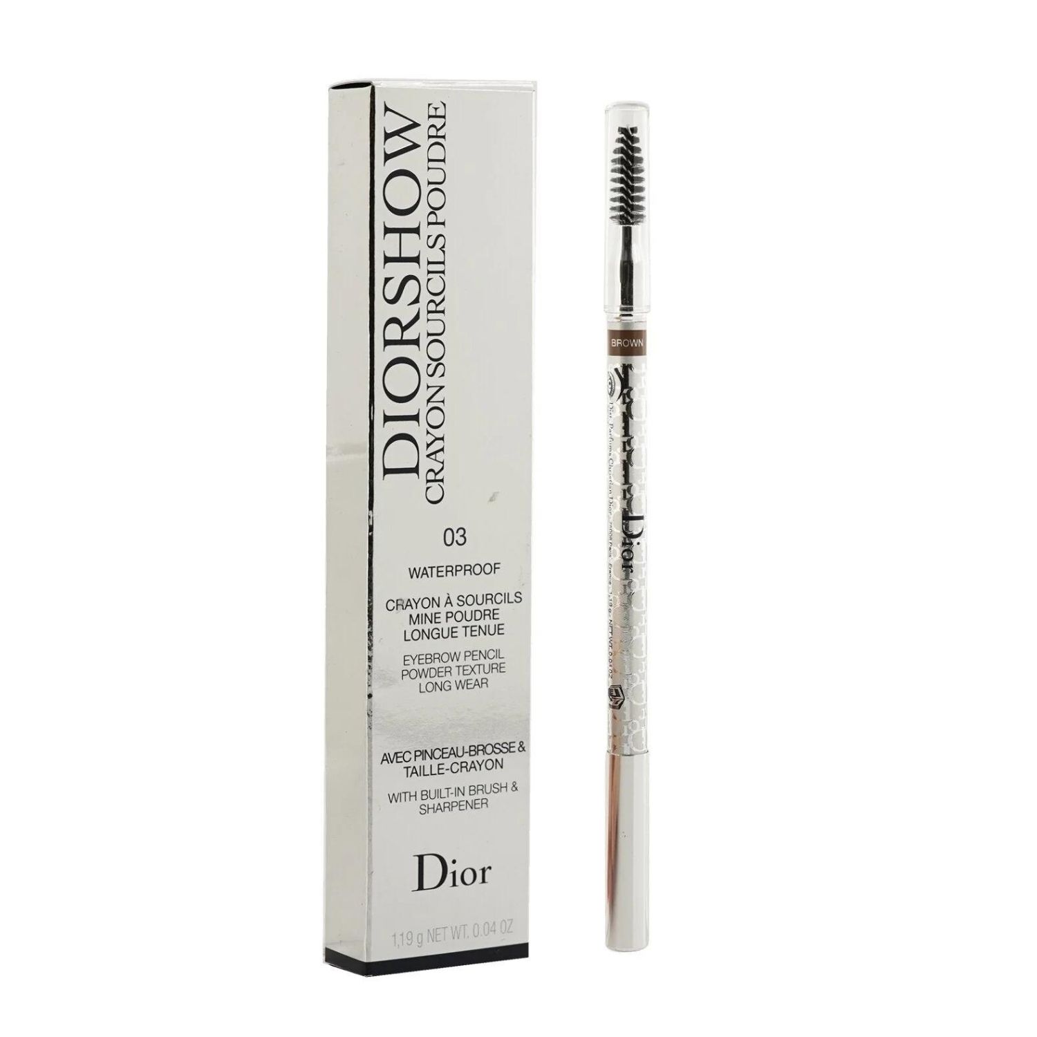 Diorshow Waterproof Crayon Sourcils Poudre - # 03 Brown - 1.19g/0.04oz - image 1 of 5