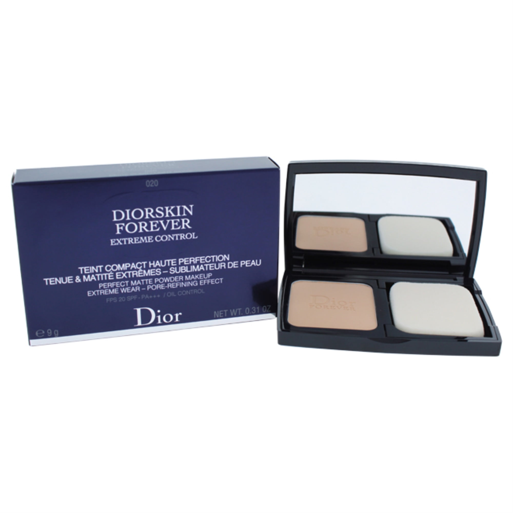 Diorskin Forever Extreme Control Matte Powder Makeup SPF 20 - # 020 Light  Beige by Christian Dior for Women - 0.31 oz Foundation