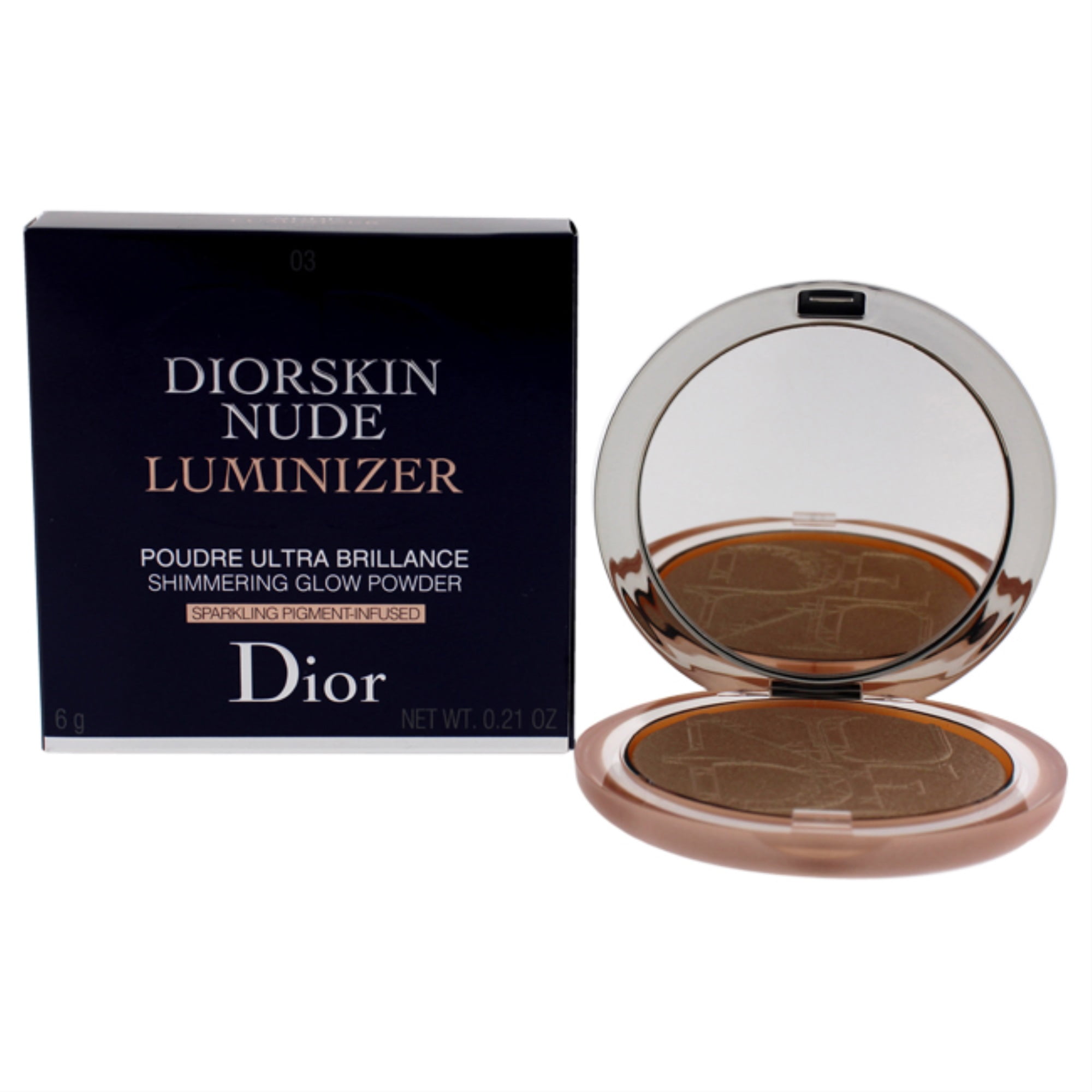 Diorskin Nude Luminizer Powder 03 Golden Glow by Christian Dior for Women 0.21 oz Powder