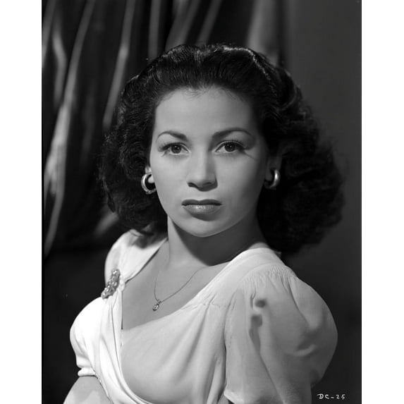 Diosa Costello Portrait wearing White Blouse Photo Print (8 x 10)