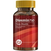 Diosmin 750mg Circulation and Vein Support ( 60 Capsules Bottle ) Pure Diosmin
