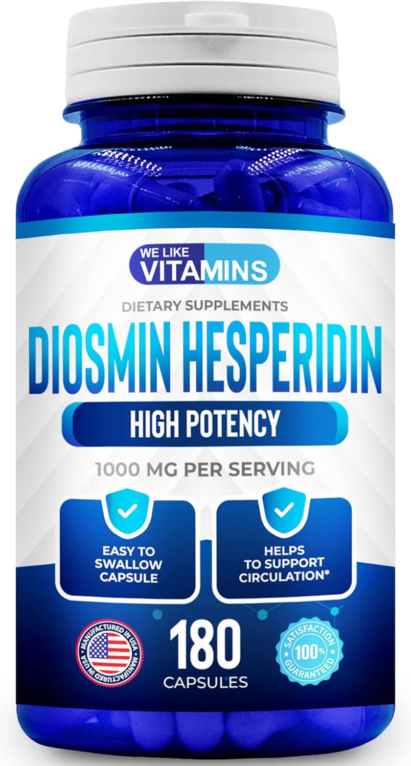 Diosmin Hesperidin 1000Mg 180 90 Day Supply Diosmin And