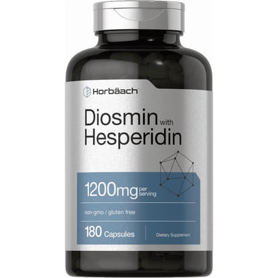 Diosmin Hesperidin | 1200 mg | 180 Capsules | for Men and Women | by Horbaach