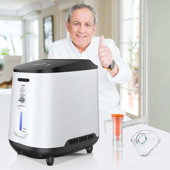 Diosmio Portable & Home Use 1~7L/Min O2 Provider-Tube & 93%-concentration Machine th Full Accessor M29