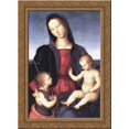 thumbnail image 1 of Diotalevi Madonna 20x24 Gold Ornate Wood Framed Canvas Art by Raphael, 1 of 2