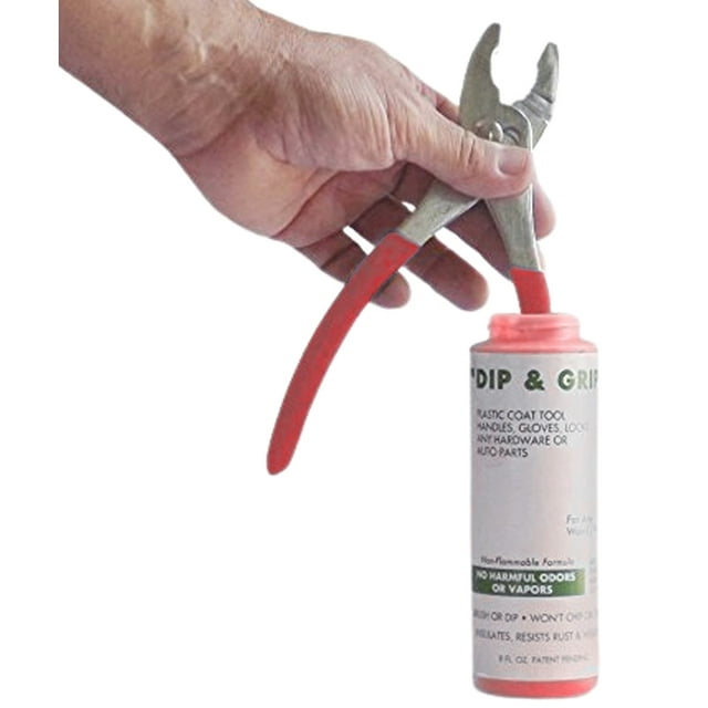 Dip And Grip (Red) Rubberized Plastic Coating Hand Tool Auto Parts