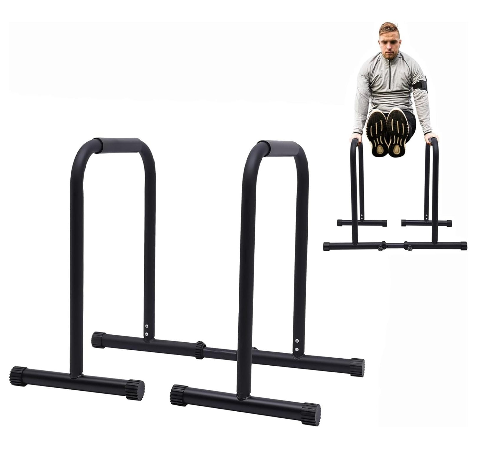 Dip Bar, Adjustable Parallel Bars for Home Workout, Dip Station with ...