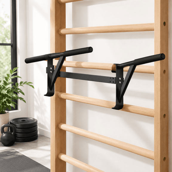 Dip Bar Attachment for 2"x2" Swedish Ladder Gymnastics Stall Bar