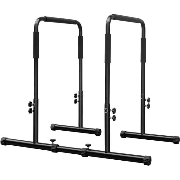 Dip Bars L-Sits Parallel Bars Adjustable Strength Training Fitness Dip Stand for Home Gym, Functional Full Body Exercise for Tricep Dips