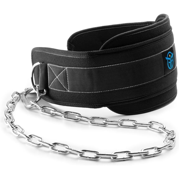 - Dip Belt with Adjustable Chain or Rope for Weightlifting, Calisthenics, Crossfit, Up to 660lbs of Load - Weight Belt for Pull- and Dips, Adapted to Every Morphology